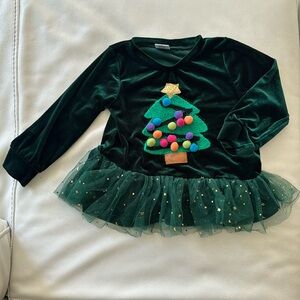 Christmas Tree Velvet Tunic